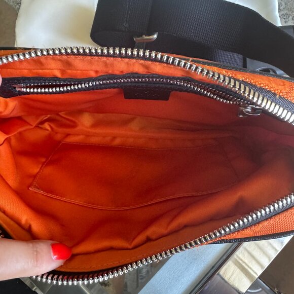 Gucci Nylon monogram off the grid belt bag - ORANGE - Picture 5 of 9